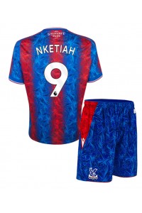 Crystal Palace Eddie Nketiah #9 Babytruitje Thuis tenue Kind 2024-25 Korte Mouw (+ Korte broeken)